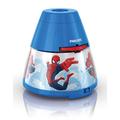 Philips Marvel Spiderman LED Projektor Tischleuchte, blau/rot, 717694016