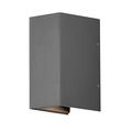 Gnosjö Konstsmide Cremona Wandleuchte LED up und down, Breite 8 cm Tiefe 11 cm Höhe 17 cm, 2x 3W, IP54, Aluminium, anthrazit 7940-370