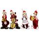 Unbekannt Sunny Toys 13268 Poly Clown mit Musikinstrumenten circa 17 cm, 4 fach sortiert