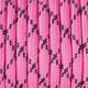 Paracord 4 mm x 50 m, Farbe Mix, Rosa/Schwarz