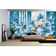 FORWALL Delester Design 1205-P8 Decoration Murale Motif ThÃ¨me Floral Bleu 254 x 368 cm