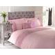 Homespace Direct Rosa Bettwäsche Set Bettbezug Bett Doppelbett Betten erhöhte Ripsband Rose Band Polycotton