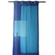 Homemaison hm69561984 Gardine aus Etamin bedruckt gemustert Grafiken Polyester blau 135 x 240 cm