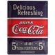 Nostalgic-Art 23193 Coca-Cola - Delicious Refreshing Blue, Blechschild 30x40 cm