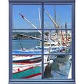 Plage 800403 Wandaufkleber Trompe Fenster Effekt, Hafen, 60 x 75 cm