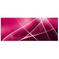 Dsign24 EG312500258 HD Echt-Glas Bild, Abstrakt Style, Wandbild Druck auf Glas, XXL, 125 x 50 cm, rosa