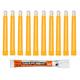 Cyalume SnapLight Knicklichter in Orange (500-er Pack) - 15 cm Glow Sticks mit Haken am Ende - ultra helle Light Sticks mit einer Leuchtdauer von 12 Stunden