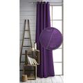 Today 257165 Vorhang, isolierend, Polyester, 140 x 240 cm, Polyester, Pourpre Foncé/Violet, 140 x 240 cm