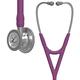 3M Littmann Cardiology IV Stethoskop für die Diagnose, Bruststück in Standardausführung, pflaumenfarbener Schlauch, Schlauchanschluss und Ohrbügel aus Edelstahl, 69 cm, 6156