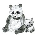 Swarovski 5063690 Pandamutter mit Baby, 8,1 x 10,5 x 7 cm