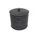 Craft Outlet Tin Container with Lid, Antik-silberfarben, 5 x 5 x 5-Inch