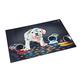 Läufer 46652 Schreibtischunterlage Bunter Hund, 53x40 cm, rutschfeste Schreibunterlage für Kinder, Zubehör für Kinderschreibtisch, mit transparenter Seitentasche
