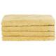 Aneesi Bath & Leisure 30 x 50 cm Ultima Gästehandtuch aus reiner Baumwolle, 4er-Set, Mais