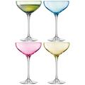 Polka LSA Champagne Saucers 13.7oz / 390ml - Set of 4 - Handmade Champagne Glasses in Gift Box