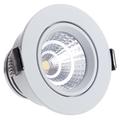 Sensati Kleine exklusive Design LED Einbauleuchte Downlight Spot schwenkbar, dimmbar 272 lm, inklusive Treiber, Gehäusefarbe weiß, kaltweiß T105 1 CW W