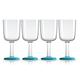 Palm 15393 Wein-Glas Marc Newson 300 ml, 4-er Set, Vivid blau