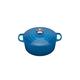 Le Creuset Signature Cast Iron Round Casserole, 24 cm - Marseille Blue