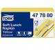 Tork 477880 Soft Lunchservietten Gelb 1/8 Falz / 3-lagige, vorgefaltete Servietten für kleine Gerichte oder Snacks / Advanced Qualität / 10 x 150 (1500) Papierservietten / 32,6 x 33 cm (B x L)