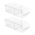 iDesign 54930M2EU Linus Gewürz-Organizer für Küche Speisekammer, Schrank, Arbeitsplatten - 2 Stück, durchsichtig, Plastik, Clear, 12,7 x 26,67 x 8,89 cm