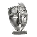 Schnabel-Schmuck Maske Venezianische, Höhe 6 cm, silber