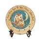 Your Hearts Delight 11 1/4" L x 2" W x 11 1/4" H Wooden Plate Owl Love You S