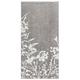 Aneesi Bath & Leisure 70x140 cm Dandelions Badetuch aus Zero Twist Baumwolle, Grau