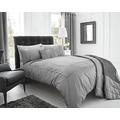 Eleanor James New Quilt Bettdecke Set, Modern und 2 Kissenbezüge, Silber, Double