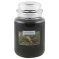 Carolina Candles 102683 Kerzen 623 g Balsam Woodland Duftkerze, Glas 10.3x10.1x16.7 cm, schwarz