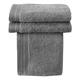 De Witte Lietaer Contessa Luxe Handtuch aus Baumwolle, 50°x°100°cm, 3er-Set, grau, 40 x 60 cm