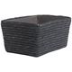 Compactor RAN7397 Hawai Aufbewahrungskorb, Innenseite mit Karton verstärkt, 32 x 22 x 14 cm, grau