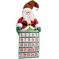 WeRChristmas 50 cm großer stehender Weihnachtsmann Advent Kalender Weihnachtsdekoration, Mehrfarbig