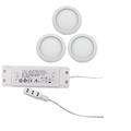 RITOS LED Downlight-Set, 3 x 5 W, weiss