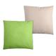 Lovely Casa c11490012 Duo Kissen 50 x 50 100% Baumwolle, Lin/Vert, 50 x 50 cm