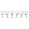 H&H Splendor Set Wasserkelche, Glas, Transparent, 25 cl, 6 Stück