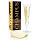RITZENHOFF Champus Champagnerglas von Nuno Ladeiro, aus Kristallglas, 200 ml, mit edlen Gold- und Platinanteilen, inkl. Stoffserviette