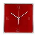 Kartell 190010 Tic und Tac Wanduhr Plastik, 30 x 30 x 8 cm, Rot