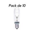 Jurassic Light 1440 W Tube Sockel Glas/Metall E14 40 W transparent 10 teilig