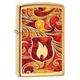 Zippo 15297 Feuerzeug Flame, Choice Collection 2015/2016, High Polish Brass, Fusion