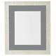 Frames by Post 40 x 40 cm-Korn Bilderrahmen mit Halterung, für 12 x Dark Grey 30,5 cm, Bildgröße, Off-White
