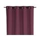 Nordic Lab 67259 Star Vorhang mit Ösen, Baumwolle, 140 x 250 cm, Aubergine