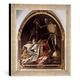 Gerahmtes Bild von Juan de Valdes Leal Allegorie des Todes (In Ictu Oculi), Kunstdruck im hochwertigen handgefertigten Bilder-Rahmen, 30x30 cm, Silber raya