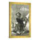 Gerahmtes Bild von Francisco Jose de Goya y Lucientes 193-0082149 Hobgoblins, plate 49 of 'Los caprichos', 1799", Kunstdruck im hochwertigen handgefertigten Bilder-Rahmen, 50x70 cm, Gold raya