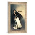 Gerahmtes Bild von John Singer Sargent The Spanish Dancer, study for 'El Jaleo', 1882", Kunstdruck im hochwertigen handgefertigten Bilder-Rahmen, 30x40 cm, Silber raya