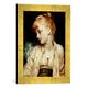Gerahmtes Bild von Lord Frederick Leighton Gulnihal, Kunstdruck im hochwertigen handgefertigten Bilder-Rahmen, 30x40 cm, Gold raya