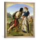 Gerahmtes Bild von William Dyce The Meeting of Jacob and Rachel, 1853", Kunstdruck im hochwertigen handgefertigten Bilder-Rahmen, 50x50 cm, Silber raya