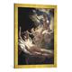 Gerahmtes Bild von Pierre-Narcisse Guérin P.N.Guerin, Iris und Morpheus, Kunstdruck im hochwertigen handgefertigten Bilder-Rahmen, 50x70 cm, Gold raya