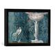 Gerahmtes Bild von Neapel Pompeji, Haus der Venus, Kunstdruck im hochwertigen handgefertigten Bilder-Rahmen, 40x30 cm, Schwarz matt
