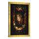 Gerahmtes Bild von Jacob JordaensDie Geburt der roten Rose, Kunstdruck im hochwertigen handgefertigten Bilder-Rahmen, 50x70 cm, Gold raya