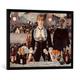 Gerahmtes Bild von Edouard Manet Un bar aux Folies-Bergère, Kunstdruck im hochwertigen handgefertigten Bilder-Rahmen, 80x60 cm, Schwarz matt