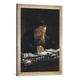 Gerahmtes Bild von Nikolaj Nikolajewitsch Ge Leo Tolstoi/Gem.v.N.Gay, Kunstdruck im hochwertigen handgefertigten Bilder-Rahmen, 50x70 cm, Silber raya